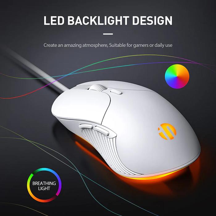Inphic B1 / B-1 Gaming Mouse Wired Silent Click Mouse Gaming Kabel ...
