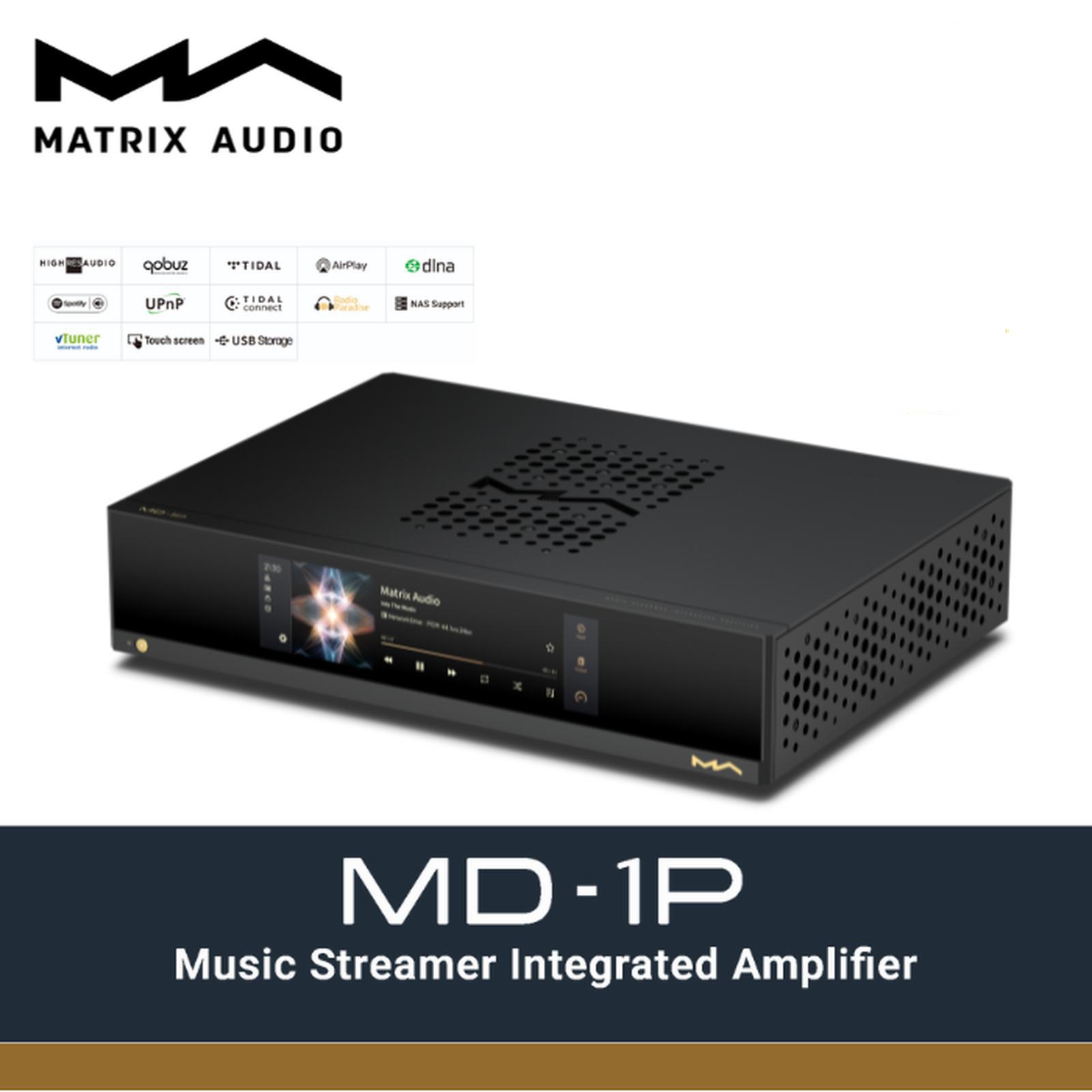 Matrix Integrated Matrix Audio MD-1P Hifi Music Streamer and Integrated Amplifier ...