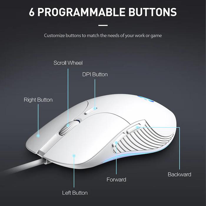 Inphic B1 / B-1 Gaming Mouse Wired Silent Click Mouse Gaming Kabel ...