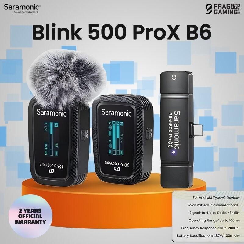 Saramonic Blink 500 Pro X B6 2.4GHz Dual Channel Wireless Microphone ...